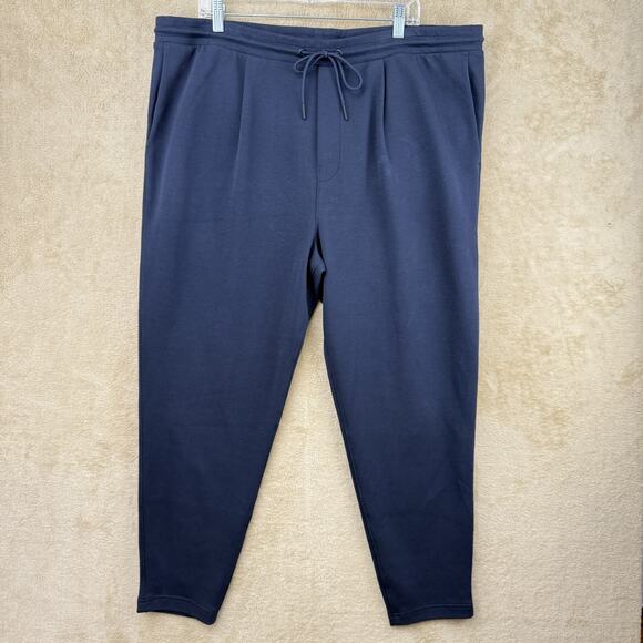 Express Joggers Mens XL Navy Blue Stretch Sweatpants Drawstring Athletic Lounge - Picture 1 of 7
